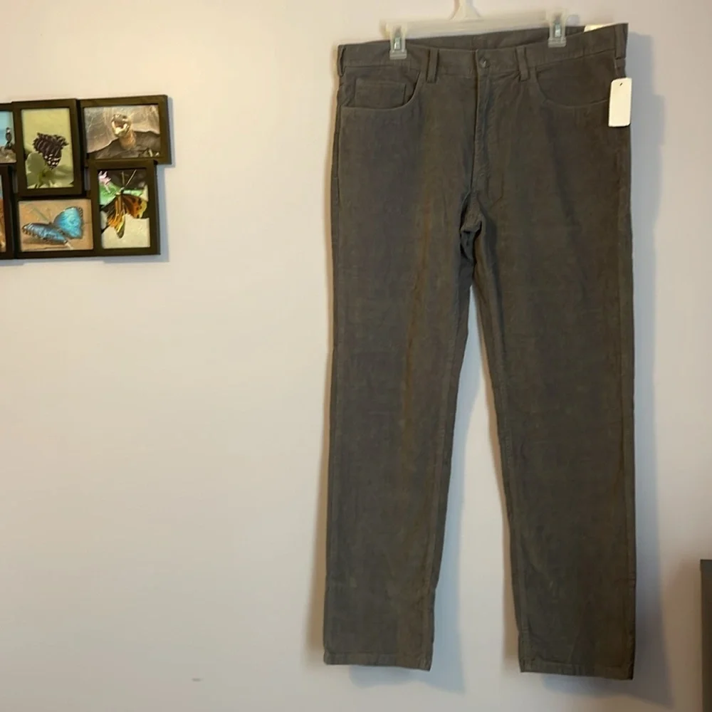 Brooks Brothers Gray Corduroy Pants size 38 X 32 - Picture 1 of 16